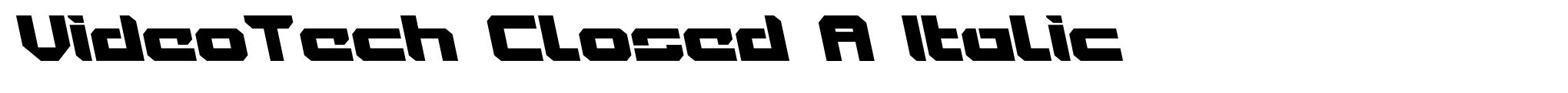 VideoTech Closed A Italic image